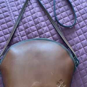 Patricia Nash Brown Leather Crossbody Bag